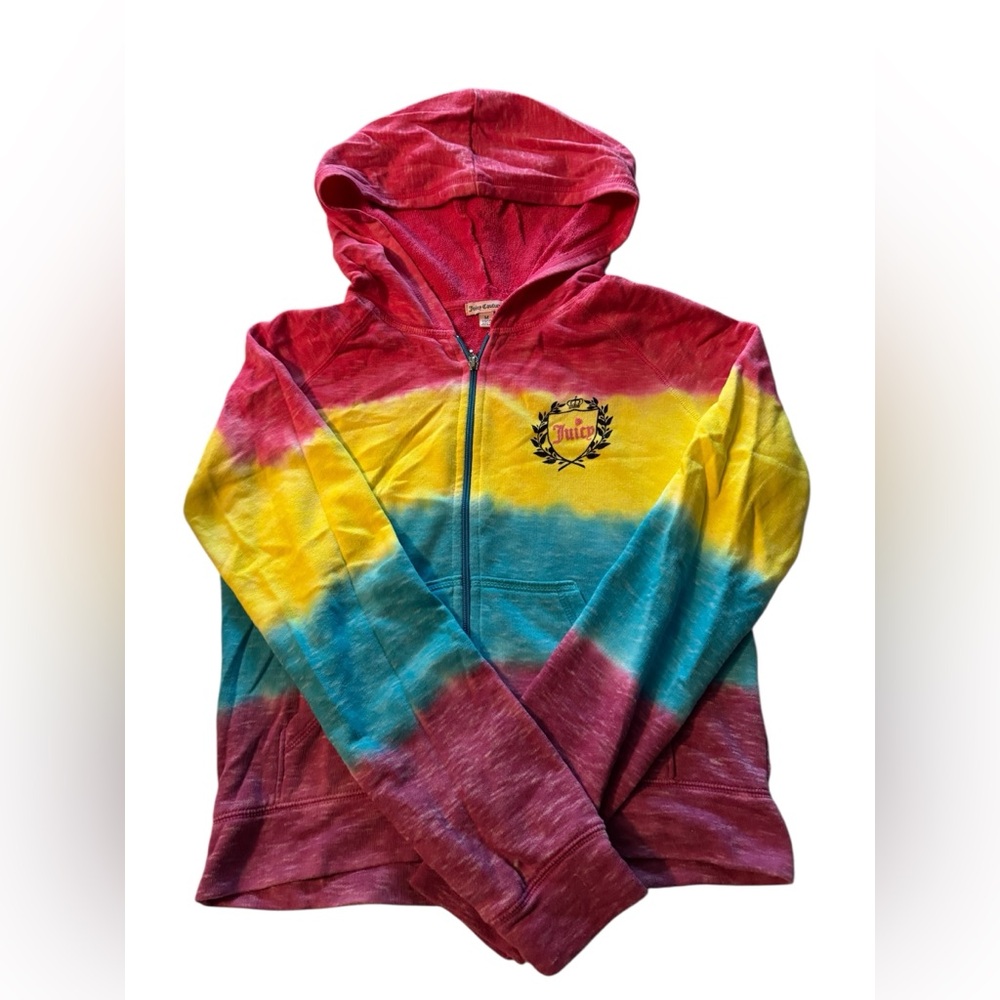 Juicy Couture Rainbow Striped Hoodie